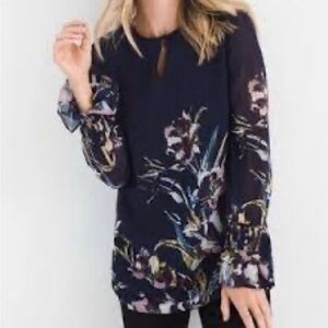 Chico's "Bird of Paradise" Shirt (Size 2) 12/14